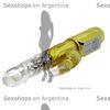 Vibrador rotativo dorado con control de rotacion y velocidades